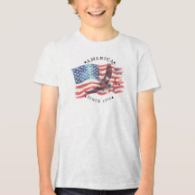 Amerika seit 1776 Wasserfarben-Flagge/S.Adler/Ster