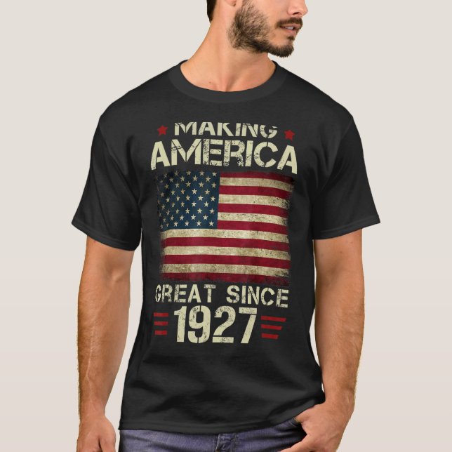 Amerika seit 1927 Vintage Geschenke 95. T-Shirt (Vorderseite)