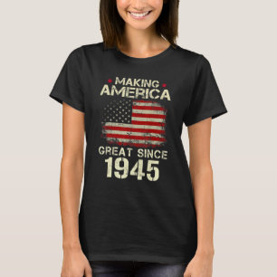 Amerika seit 1945 Vintag, 77. Geburtstag T-Shirt