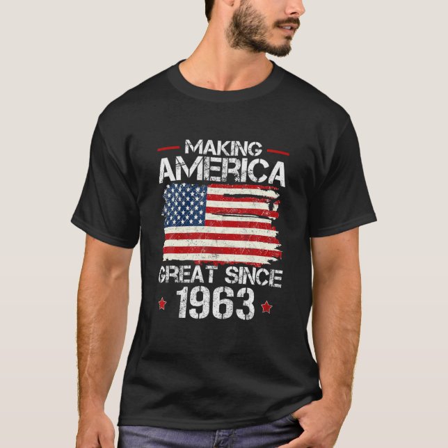Amerika seit 1963 Vintage Geschenke 59. T-Shirt (Vorderseite)