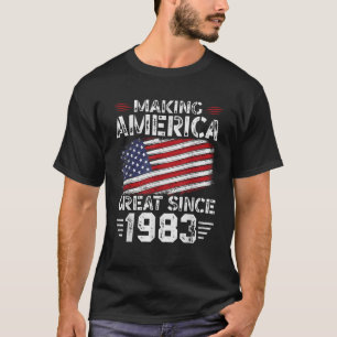 Amerika seit 1983 unter amerikanischer Flagge zu e T-Shirt