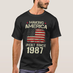Amerika seit 1987 Vintag 35. Geburtstag großartig T-Shirt