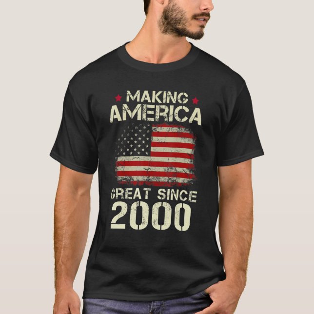 Amerika seit 2000 Vintage Geschenke 23. T-Shirt (Vorderseite)