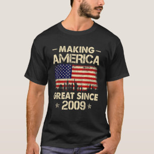 Amerika seit 2009 Retro 13. Geburtstag T-Shirt