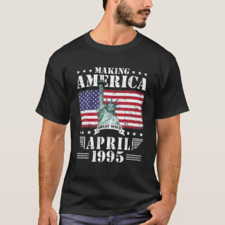 Amerika seit April 1995 Geburtstag 25 T-Shirt