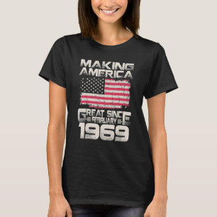 Amerika seit Februar 1969 53. Geburtstag T-Shirt