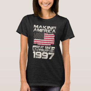 Amerika seit Februar 1997 25. Geburtstag großartig T-Shirt