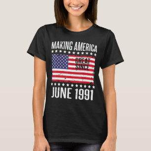 Amerika seit Juni 1991 großartig machen - Happy Bi T-Shirt