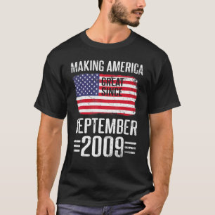 Amerika seit September 2009 zum Geburtstag machen T-Shirt