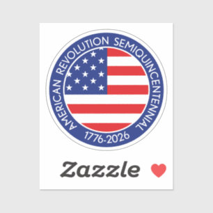 Amerika Semiquincentennial 1776-2026 USA 250 Flagg Aufkleber