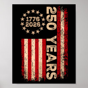 Amerika Semiquincentennial 4. Juli 2026 250 Jahre Poster