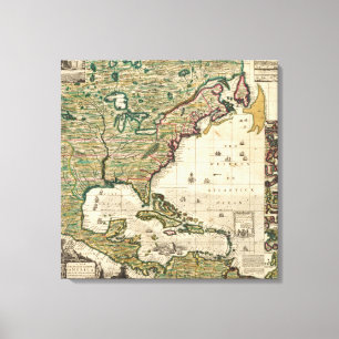 Amerika Septentrionalis Leinwanddruck