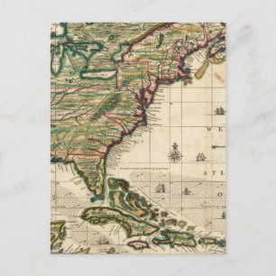 Amerika Septentrionalis Postkarte