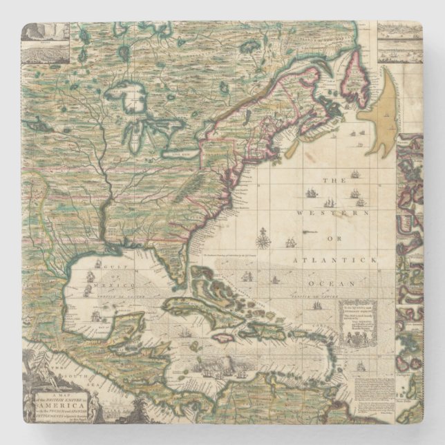 Amerika Septentrionalis Steinuntersetzer (Vorderseite)