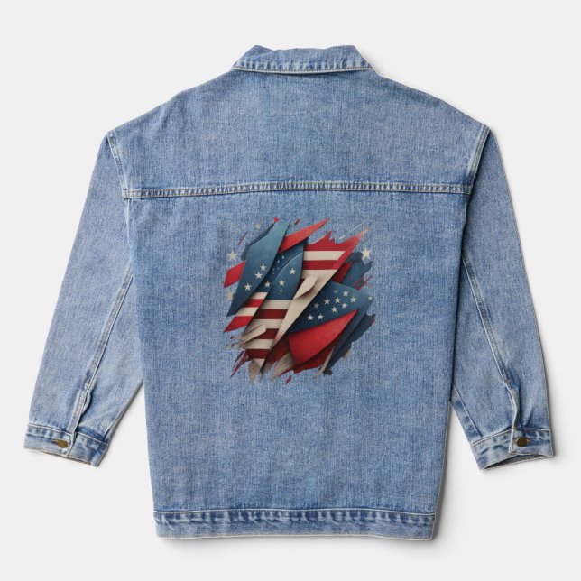 Amerika Shirts Jeansjacke (Rückseite)