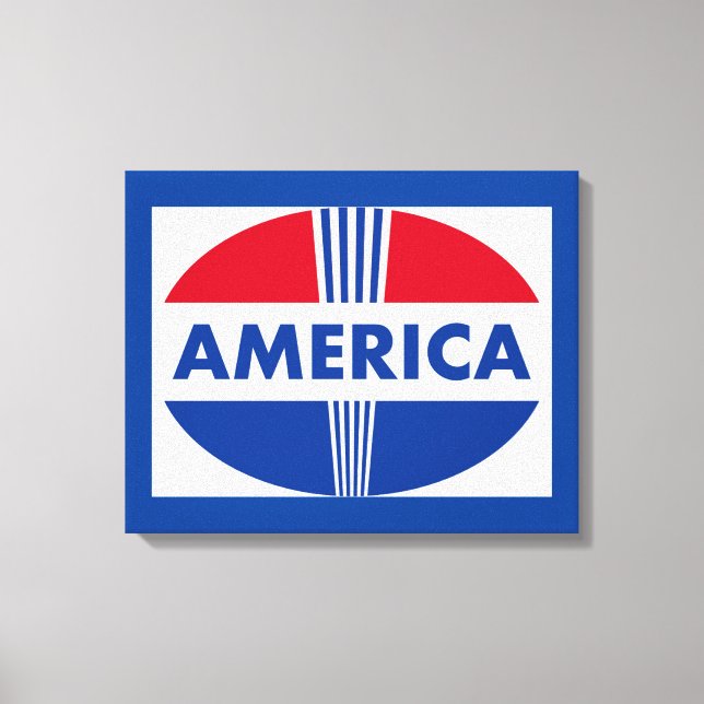 AMERIKA-SIGN LEINWANDDRUCK (Vorderseite)