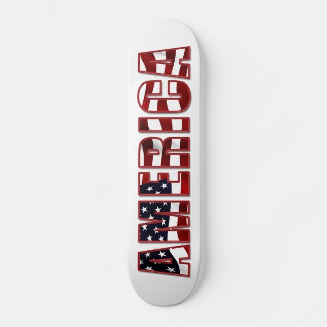 Amerika Skateboard (Vorderseite)