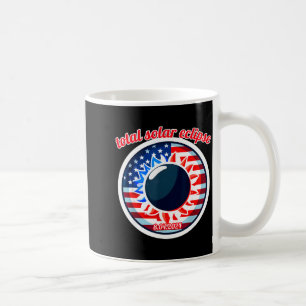 Amerika Sonnenfinsternis Texas 4.8.24 totale Sonne Kaffeetasse