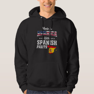 Amerika Spanische Teile Spanien Karte USA-Flagge A Hoodie