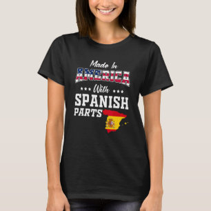 Amerika Spanische Teile Spanien Karte USA-Flagge A T-Shirt