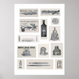 Amerika Stationer 1881 Poster