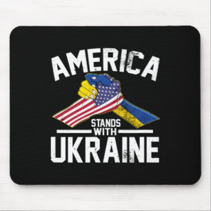 Amerika steht hinter der Ukraine Ukrainisch-Amerik Mousepad