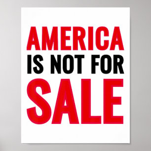 Amerika steht nicht zum Verkauf Anti-Trump-Protest Poster