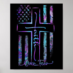 Amerika Stolz auf den Glauben an die Fahne über da Poster