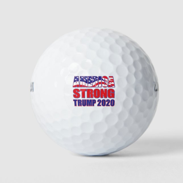 Amerika Strong Trump 2020 Golfball (Vorderseite)