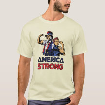 AMERIKA STRONG - UNCLE SAM - ROSIE THE RIVETER
