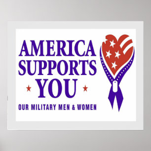 Amerika Suppots Sie DUNKEL Poster