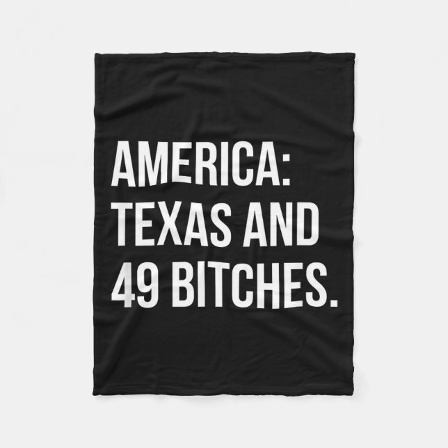 Amerika Texas und 49 Es  Fleecedecke (Vorderseite)