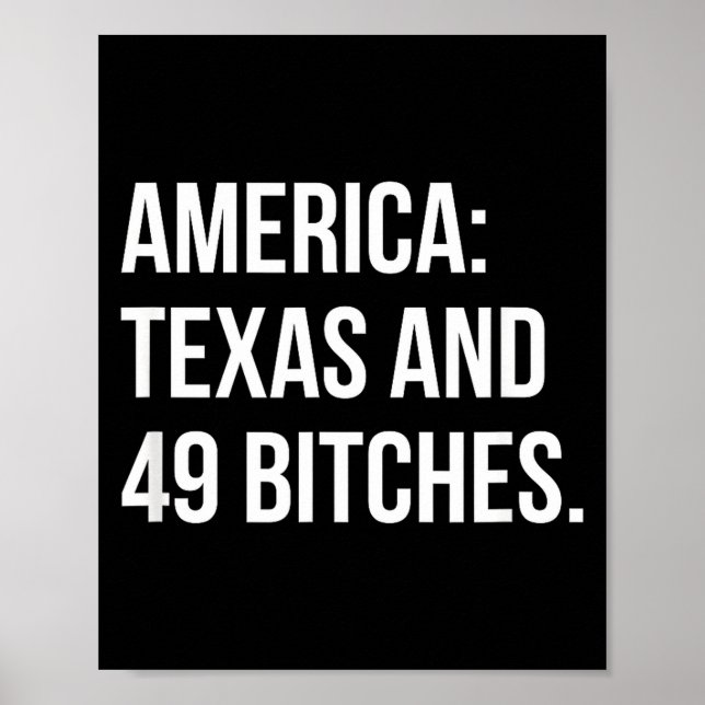 Amerika Texas und 49 Es  Poster (Vorne)