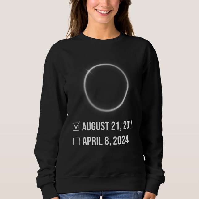 Amerika Totalitäts-Eclipse-Shirt August 2017 April Sweatshirt (Vorderseite)