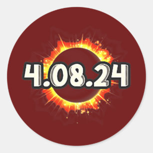 Amerika Totality Astronomie Total Solar Eclipse Runder Aufkleber