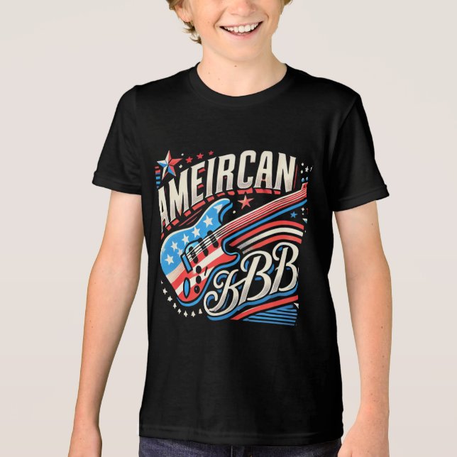 Amerika Tri-Blend Shirt (Vorderseite)