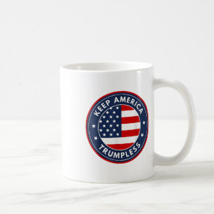 Amerika Trumlos Funny Anti Trump 2024 Pro-Demokrat Kaffeetasse