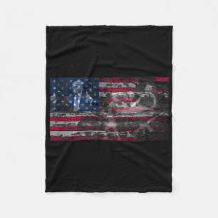 Amerika Trump 2a Waffen Gott Land Bibel Kreuz Fleecedecke