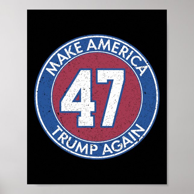 Amerika Trump Wieder 47 Poster (Vorne)