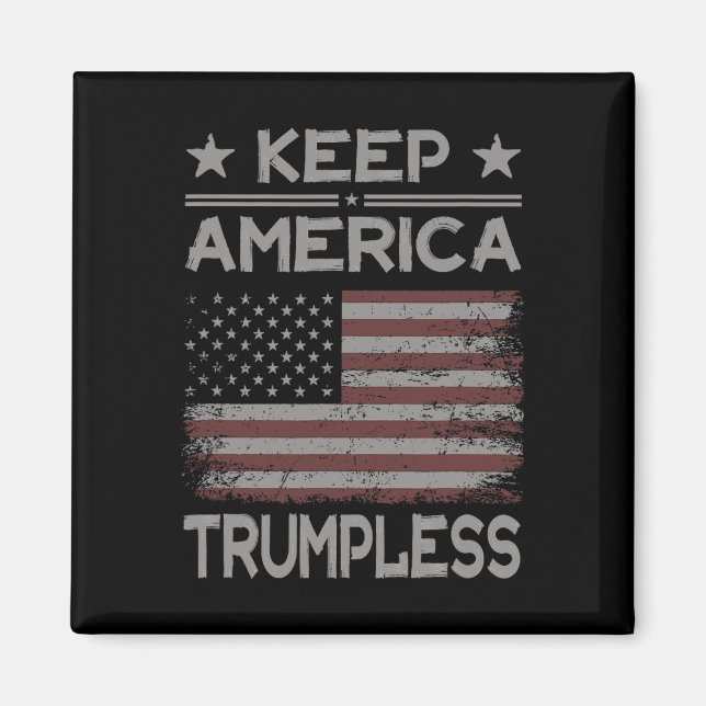 Amerika Trumpless - Anti Trump störte Amerika Magnet (Vorne)