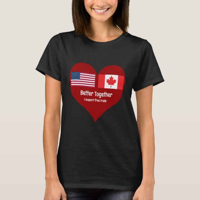 Amerika und Kanada besser zusammenführen T-Shirt (Vorderseite)