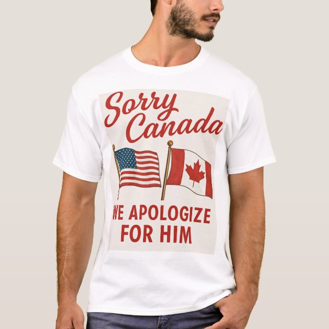 Amerika und Kanada Design T-Shirt (Vorderseite)