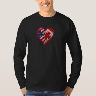 Amerika und Kanada - Zwei Länder - ein Herz T-Shirt