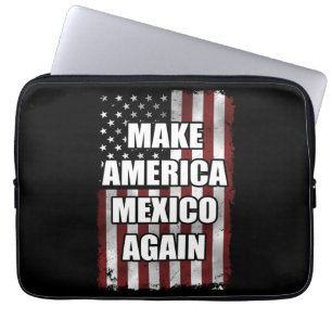 Amerika und Mexiko wieder Shirt   Funny Trump-Gesc Laptopschutzhülle