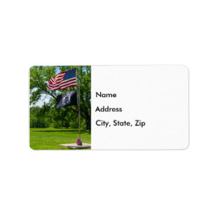 Amerika und POW-Leitfäden Adressaufkleber