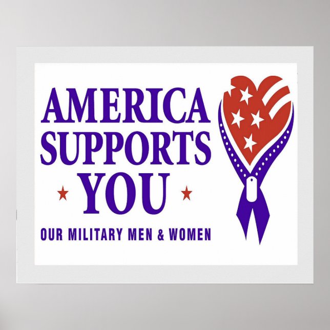 Amerika unterstützt dich DARK Poster (Vorne)