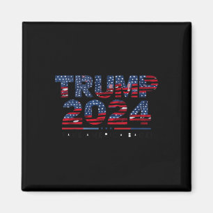 Amerika unterstützt US-Flagge 4. Juli Donald Trump Magnet
