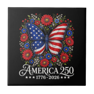 Amerika US-Flagge 250 1776 2026 250. Jubiläum 4t Fliese