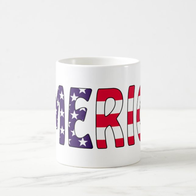 Amerika US Flagge Tasse (Mittel)