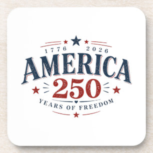Amerika USA 250., 250 Jahre Freiheit Getränkeuntersetzer